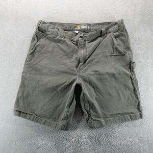 Carhartt Shorts Mens 42 Green Baggy Carpenter 10" Relaxed Utility Twill Workwear